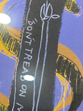 Framed Print of Dollar Sign, Don’t Tread on Me – Jean-Michel Basquiat & Andy Warhol Collaboration