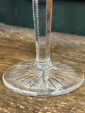 Pair of 1950s Bohemian Crystal Champagne Flutes