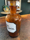 Vintage Apothecary Bottle- Liqu.ammon.anis