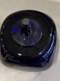 Cobalt Blue Heavy Glass Dice-Shaped Jar with Glass Stopper