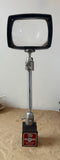 1960s Vintage Combined Optical Industries Magnifying Lens mounted on Eclipse Cat. No. 903 Magnetic Base