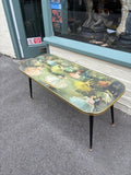1950s coffee table with ballet dancers design