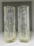 Vintage 1970s Ravenhead “Ravenglass” Bark-Textured Glass Vase – Clear, 16.5cm