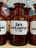 Vintage Apothecary Bottle- Spir.acid.salicyl.