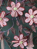 Rare Antique French Immortelles Glass Beaded Flower Wreath | 19th Century Church Decoration
