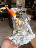 Vintage Lomonosov Porcelain Figurine – Prince Ivan and the Firebird – 19cm High