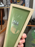 Vintage 1980s ASA Selection Green Wedge Vase – West German Modernist Ceramic