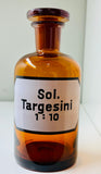 Vintage Apothecary Bottle- Sol. Targesini