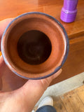 Pair of Small Vintage West German Pottery Pots – Mid-Century Purple Glaze
