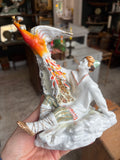 Vintage Lomonosov Porcelain Figurine – Prince Ivan and the Firebird – 19cm High