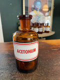 Vintage Apothecary Bottle- Acetonum