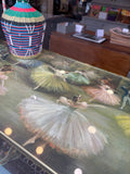 Vintage 1950s Coffee Table with Ballet Dancers Design and Dansette Legs