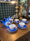 Russian Porcelain Tea Set | Francis Gardner, Moscow, Late 19th Century| Set of 1 Teapot (with a hairline crack) and 2 Cups & Saucers