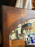 Edwardian Mahogany Mirror, Originally from a Wardrobe Door, c.1900–1920