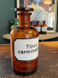Vintage Apothecary Bottle- Tinct.carmin