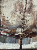 Russian Impressionist School Oil Painting, Signed – Mid 20th Century