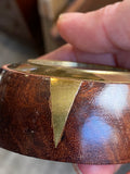 Charming Vintage Wooden & Brass Table Compass – Fully Functional