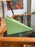 Vintage 1980s ASA Selection Green Wedge Vase – West German Modernist Ceramic