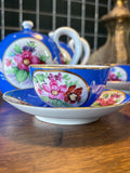Russian Porcelain Tea Set | Francis Gardner, Moscow, Late 19th Century| Set of 1 Teapot (with a hairline crack) and 2 Cups & Saucers