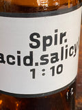 Vintage Apothecary Bottle- Spir.acid.salicyl.