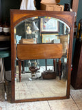 Edwardian Mahogany Mirror, Originally from a Wardrobe Door, c.1900–1920