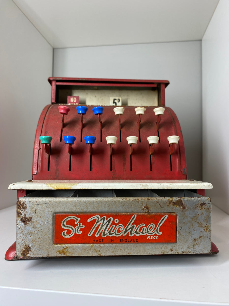 Vintage St Michael Toy Till – Classic Retro Cash Register