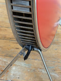1970s Sofono Spacemaster Electric Heater – Red and Yellow Circular Space Age Design