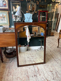 Edwardian Mahogany Mirror, Originally from a Wardrobe Door, c.1900–1920