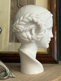Vintage Goebel Art Nouveau Bisque Porcelain Bust – Classical Maiden, West Germany, 1960s/70s