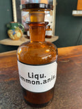 Vintage Apothecary Bottle- Liqu.ammon.anis