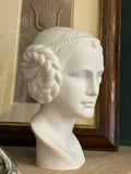 Vintage Goebel Art Nouveau Bisque Porcelain Bust – Classical Maiden, West Germany, 1960s/70s
