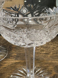 Pair of 1950s Bohemian Cut Crystal Coupes