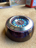 Charming Vintage Wooden & Brass Table Compass – Fully Functional