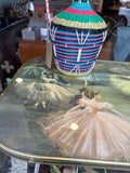 Vintage 1950s Coffee Table with Ballet Dancers Design and Dansette Legs