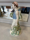 1950s Gorodnitsa Porcelain Figurine – Uzbek Boy Carrying Watermelons – 23cm High