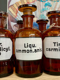 Vintage Apothecary Bottle- Liqu.ammon.anis
