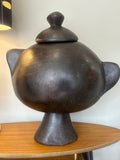 Large Carved Wooden Pot – Possibly Ethiopian, Jima People, Early 20th Century