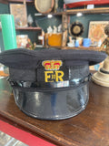 Vintage British Peaked Cap with ER II Embroidered Badge – Size 60 / 7⅜