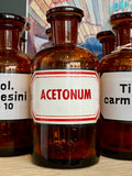 Vintage Apothecary Bottle- Acetonum