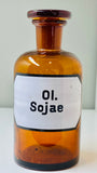 Vintage Apothecary Bottle- Ol. Sojae