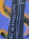 Framed Print of Dollar Sign, Don’t Tread on Me – Jean-Michel Basquiat & Andy Warhol Collaboration