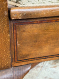 Vintage Queen Anne Revival Piano Stool with Storage – Walnut, c.1930s