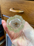 Vintage 1970s Ravenhead “Ravenglass” Bark-Textured Glass Vase – Clear, 16.5cm
