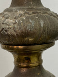 Vintage Tall Ornate Brass Candlestick – 60cm, Heavyweight Antique-Style Candle Holder