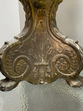 Vintage Tall Ornate Brass Candlestick – 60cm, Heavyweight Antique-Style Candle Holder