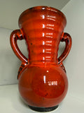 Vintage 1970s Poët-Laval Amphora Pottery Vase – Abstract Flower Motif