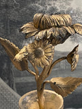Late 19th Century French Art Nouveau Gilded Cherub Candle Holder – Marble Base