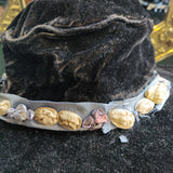 Edwardian Wide Brim Suffragette Hat – Antique Velvet & Floral Trim (1910s)