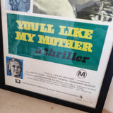 Original Framed Lobby Card – You’ll Like My Mother (1972) – Vintage Thriller Memorabilia