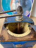 Vintage 1950s Peugeot Frères Coffee Grinder – Classic Blue Collectible